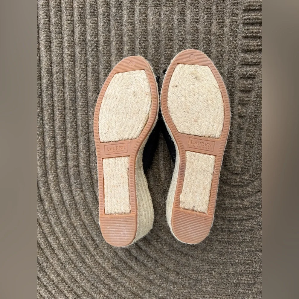 Lauren by Ralph Lauren‎ Carlynda Espadrille Wedge Sandals Size 9